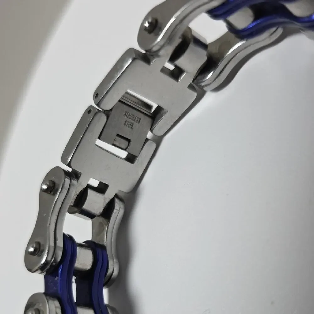 Stainless Steel Bike Chain Bracelet